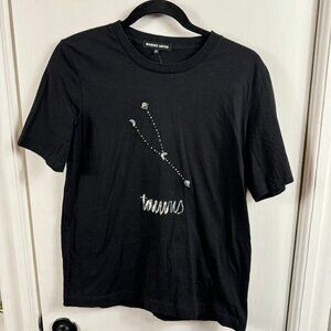 Markus Lupfer zodiac tees Taurus rhinestone embellished.